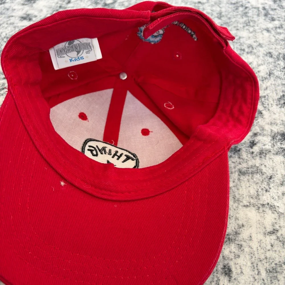 Universal Studios Dr Seuss Thing 1 Baseball Hat Kids Red Adjustable Cap Kids